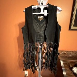 Vintage fringe vest